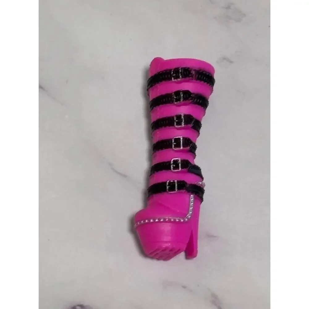 Lol Surprise Omg Doll Shoes Shoe Metal Chick Babe Black Pink Buckle Heel Boots